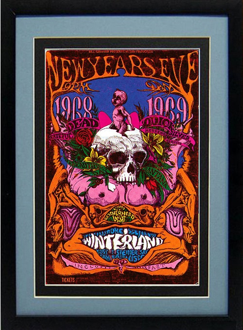 The Grateful Dead New Years 1968 Concert Poster Highest Quality