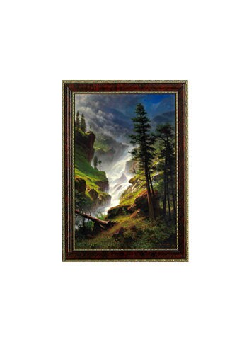Albert Bierstadt Rocky Mountain Waterfall framed Print Finest Quality