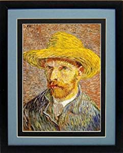 Van Gogh Self Portrait Custom Framed Art Print Finest Quality