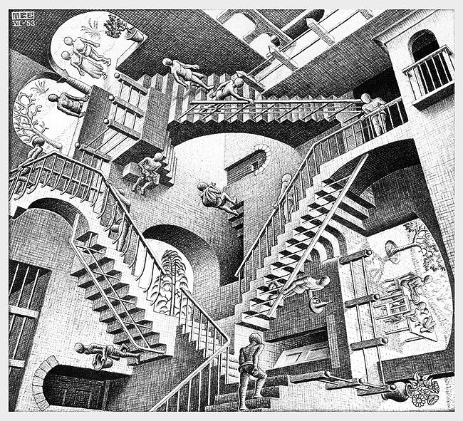 MC Escher Relativity Poster Print