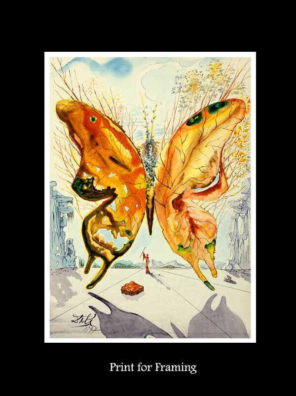 Salvador Dali Butterfly Print