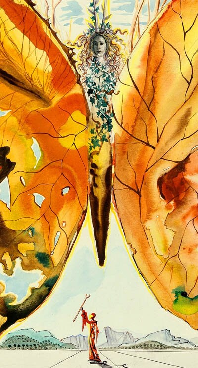 Salvador Dali Butterfly Print