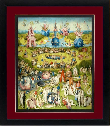 The Garden of Earthly Delights By Bosch 3 Framed Finest Quality Prints