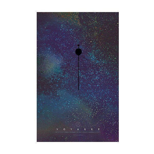 Voyager In Space NASA JPL Poster A+Quality Many Sizes Available