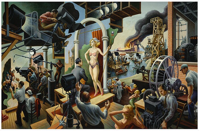 Canvas Print Thomas Hart Benton Hollywood
