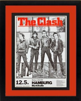The Clash Concert Poster Double Mated Framed Print Highest Quality Display