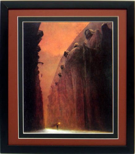 Framed Beksinski Art Poster Valley of Death