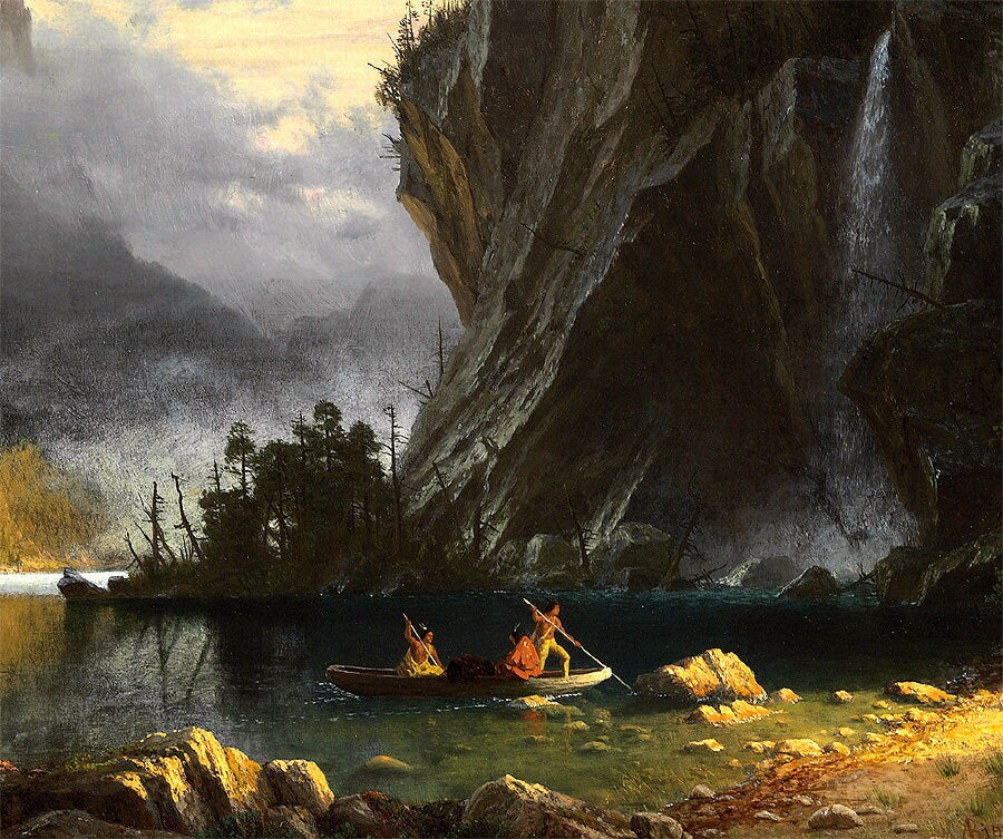 Albert Bierstadt Rocky Mountains framed Print Finest Quality