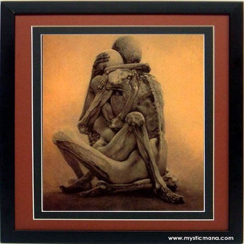 RARE Large Framed Beksinski Master Set of Surreal Art Poster Lovers