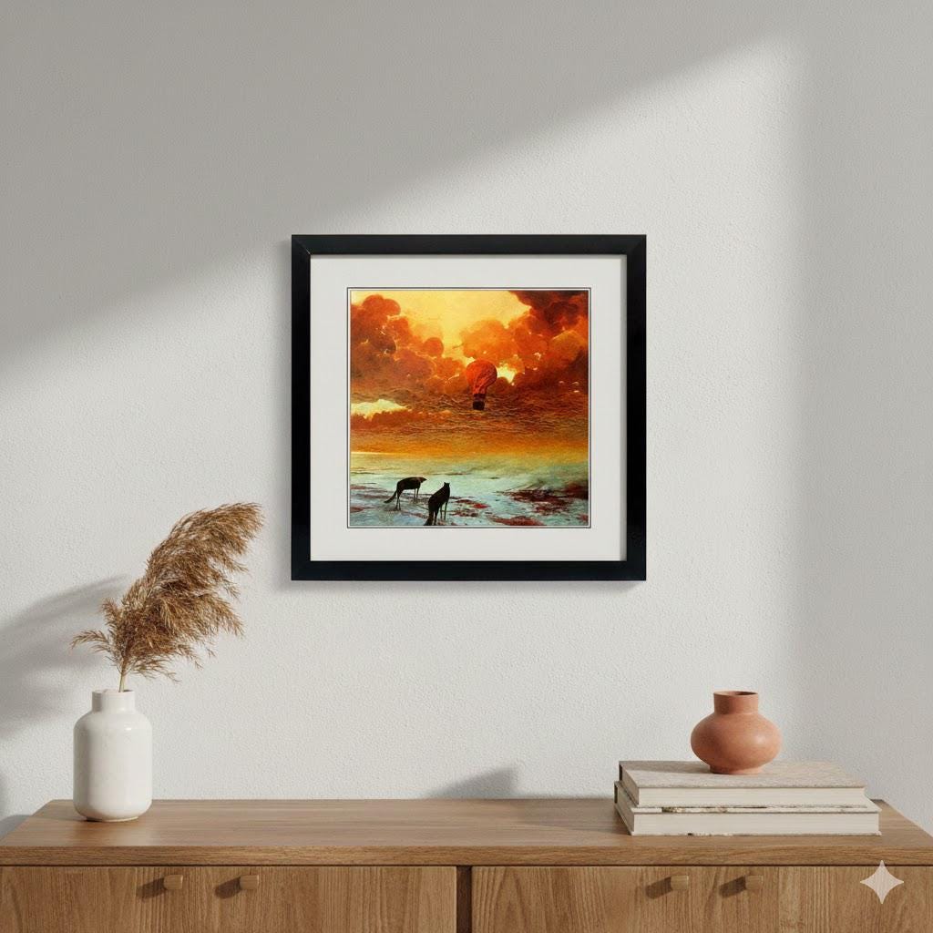 Beksinski Art Poster Nevermore Framed