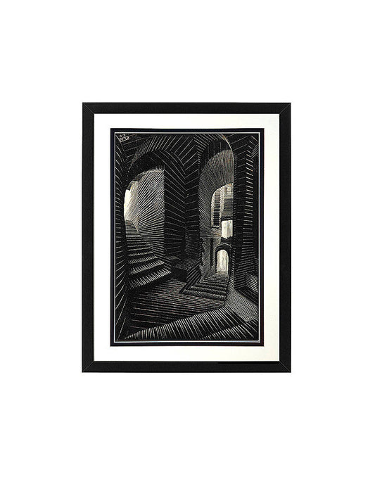 M.C. Escher print Labrynth