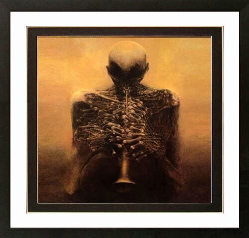 Beksinski Art Poster Horn Player 25x25