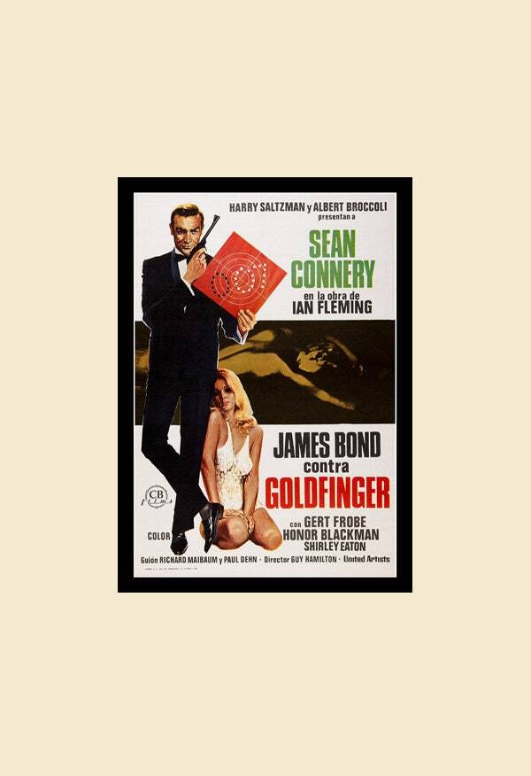 James Bond – Classic 007 Movie Poster, Spy Film Wall Art