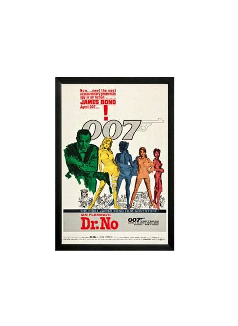 James Bond – Dr. No Movie Poster, 007 Spy Film Art