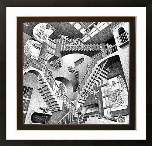 Relativity M.C. Escher Art Print . Customizable Framing
