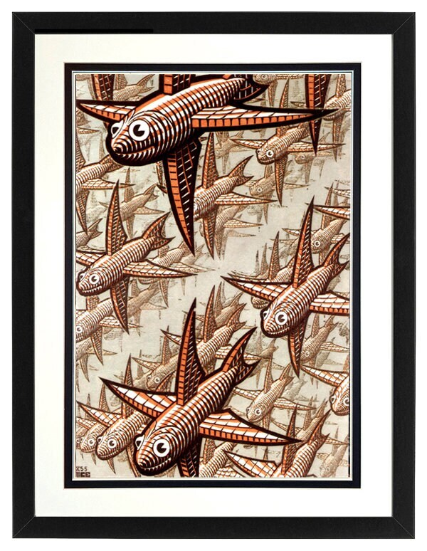 M.C. Escher Art Print Depht Customizable Framing