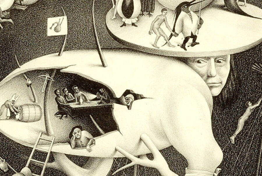 MC Escher Bosch Poster Print