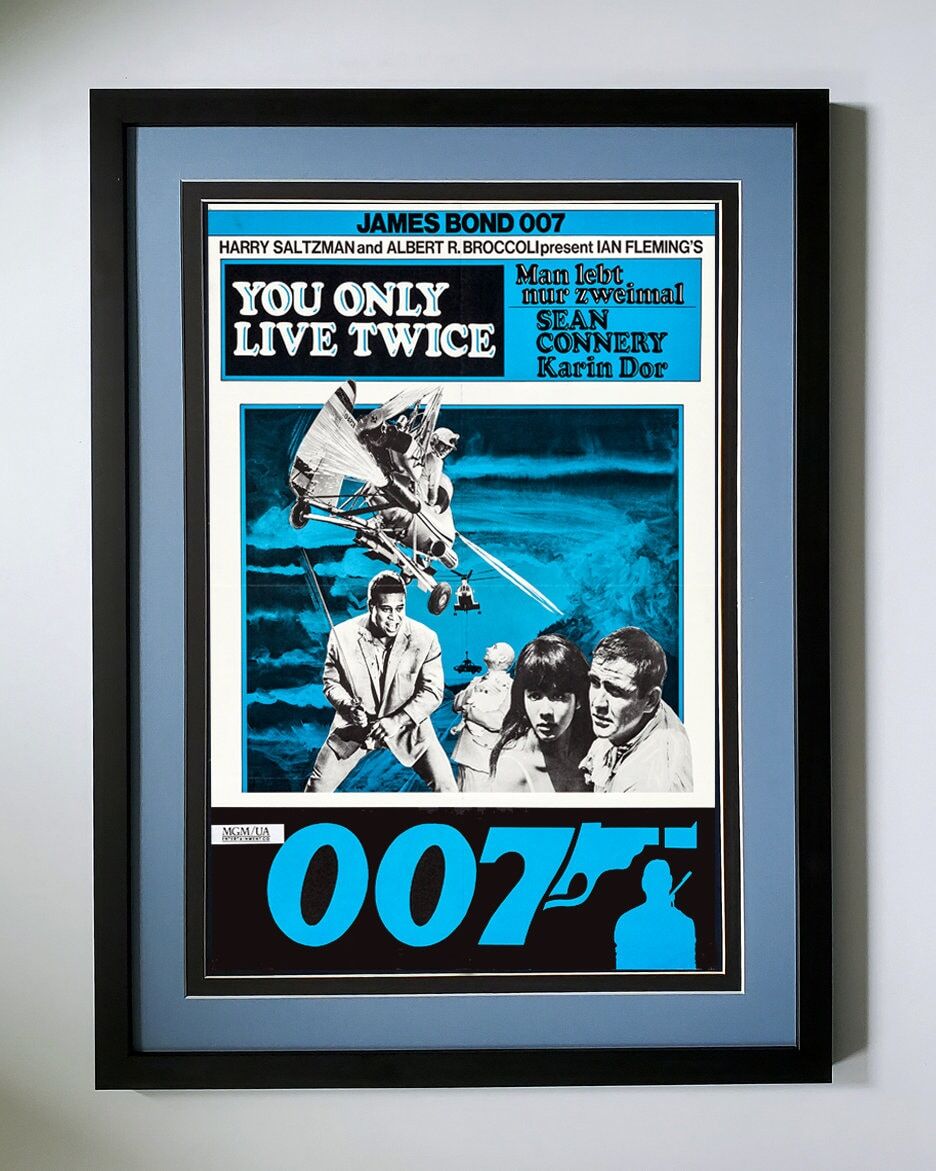 James Bond Poster Framed