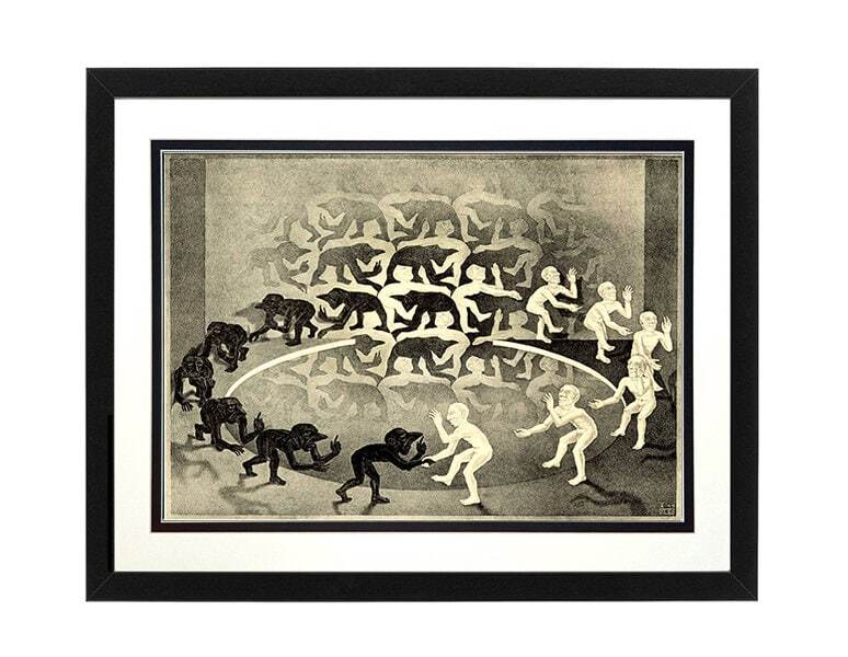 Escher Art Print Encounters