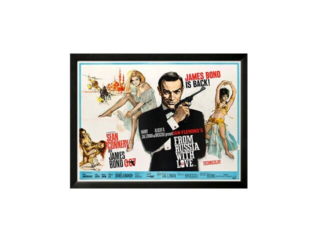 James Bond – From Russia With Love Movie Poster, 007 Spy Film Art
