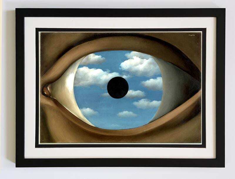 The False Mirror by René Magritte Framed Art Print | René Magritte Framed Print