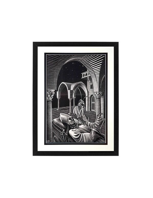 Escher Print Monastery in Sicily