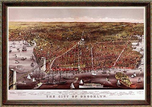 Brooklyn  Map Print 1879