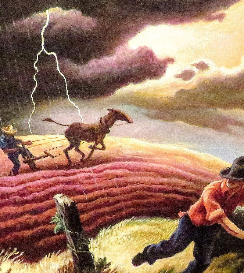 The Hailstorm by Thomas Hart Benton Print