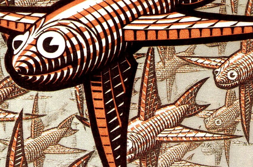 M.C. Escher Art Print Depht Customizable Framing