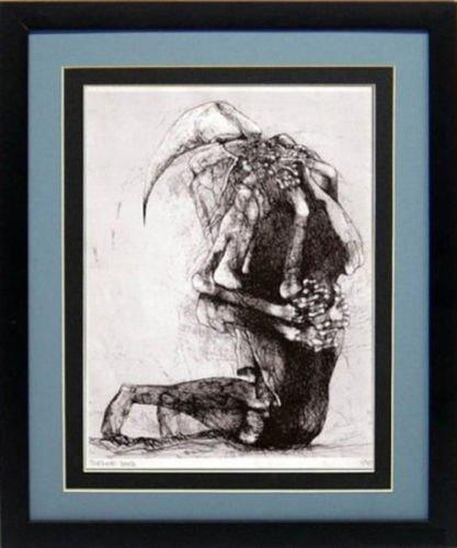 Beksinski Surreal Art Poster "Morph" Framed Print