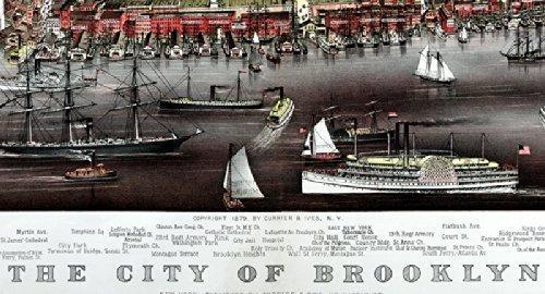 Brooklyn  Map Print 1879