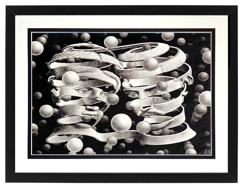 M.C. Escher Art Print Bond of Union Custom Framed 
