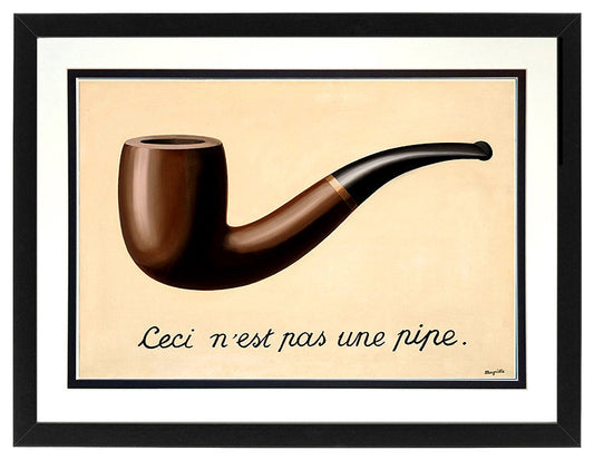 The Treachery of Images by René Magritte Framed Print | René Magritte Framed Pri
