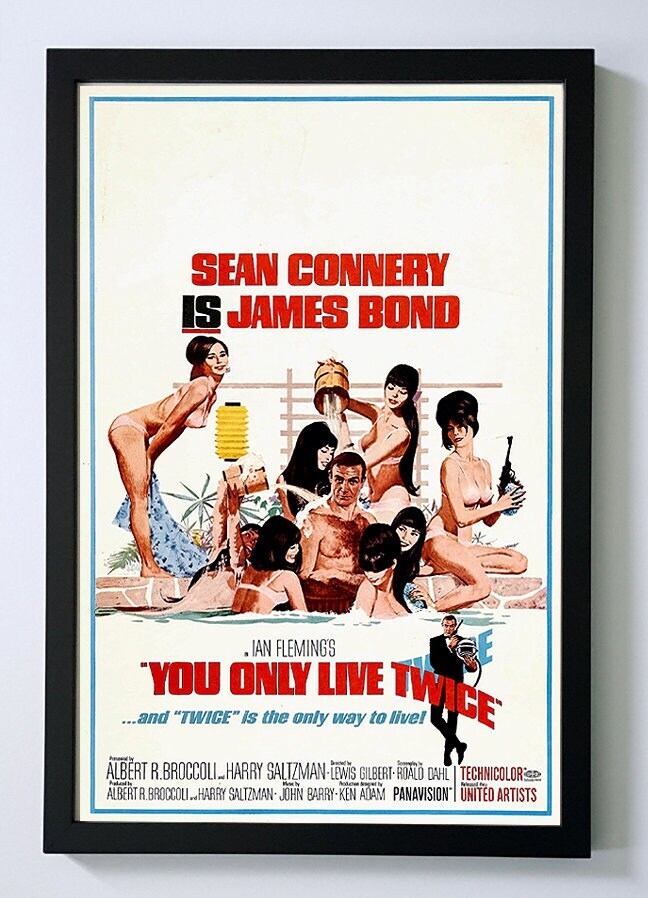 James Bond You Only Live Twice Custom Framed Movie Poster – James Bond Poster