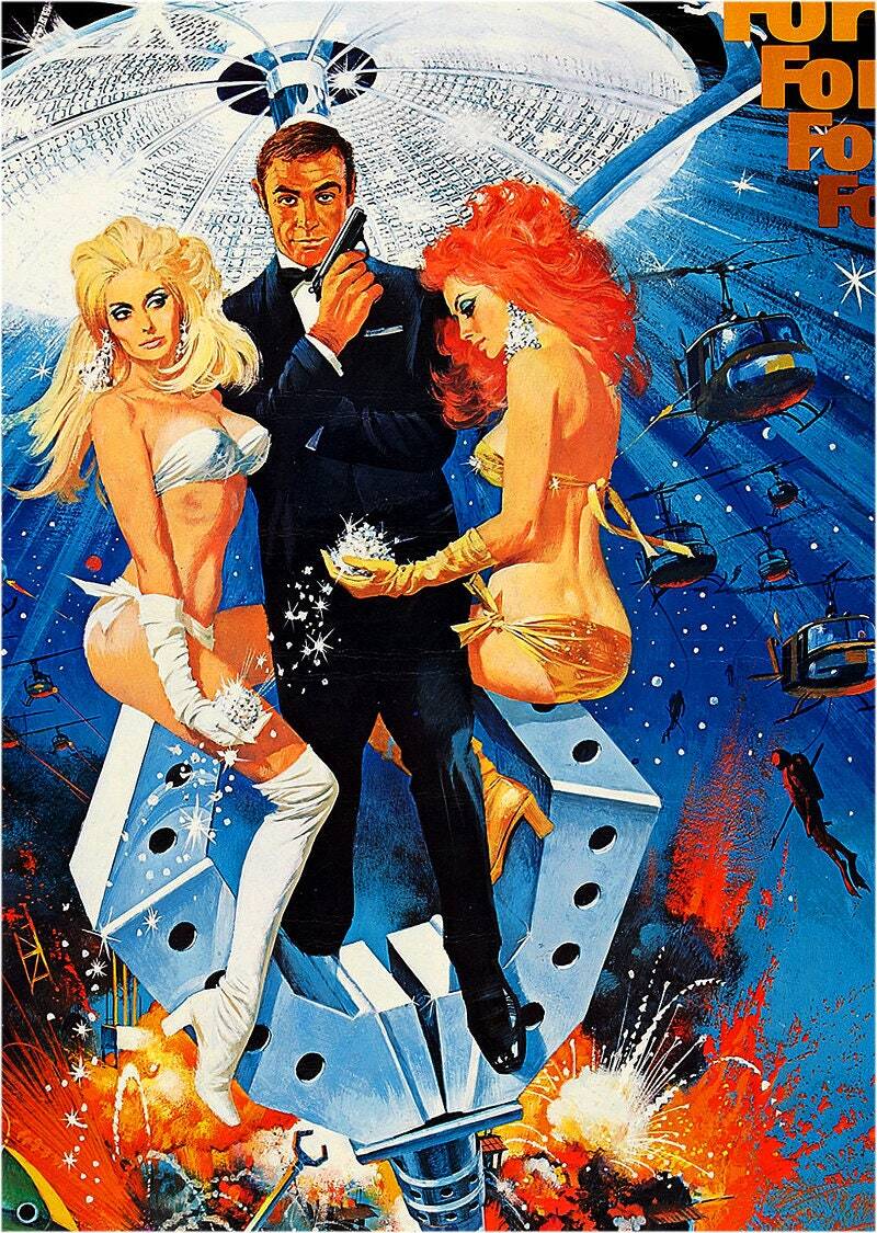 James Bond Movie Poster Custom Framed  Finest Quality – James Bond Poster