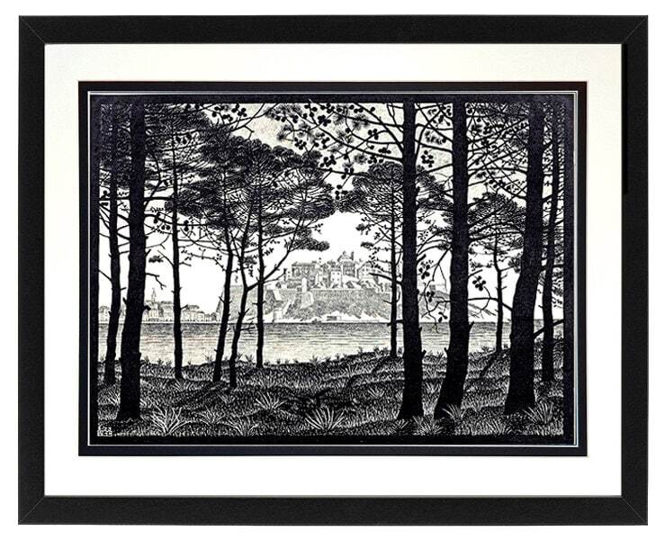 M.C. Escher Landscape Framed Art Print