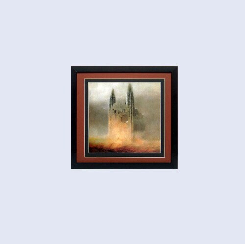 Beksinski Poster Surreal Art Cathedral Ruins