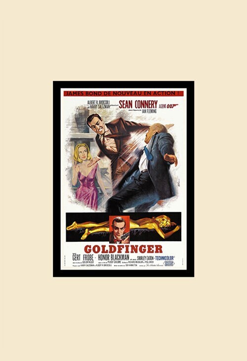James Bond – Classic 007 Movie Poster, Spy Film Wall Art