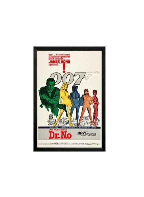James Bond – Dr. No Movie Poster, 007 Spy Film Art