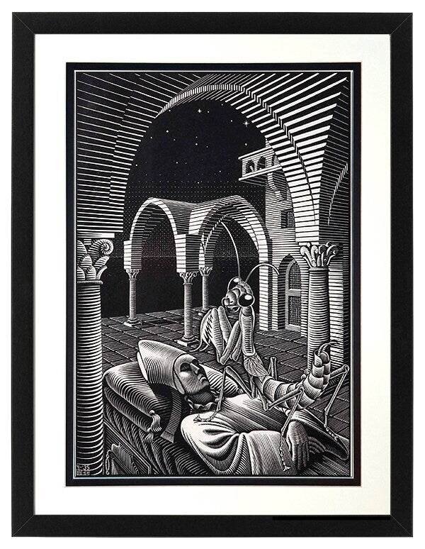 Escher Print Monastery in Sicily