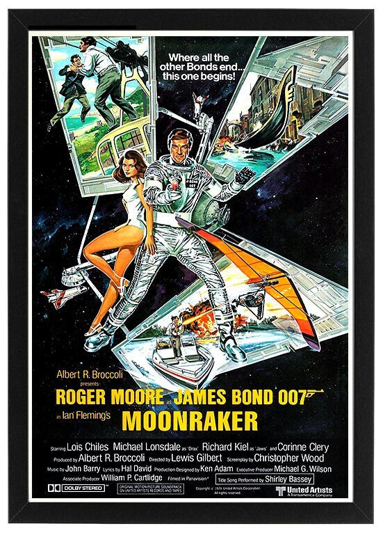 James Bond – Classic 007 Movie Poster, Spy Film Wall Art