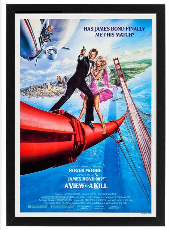 James Bond Custom Framed Movie Poster – James Bond Poster