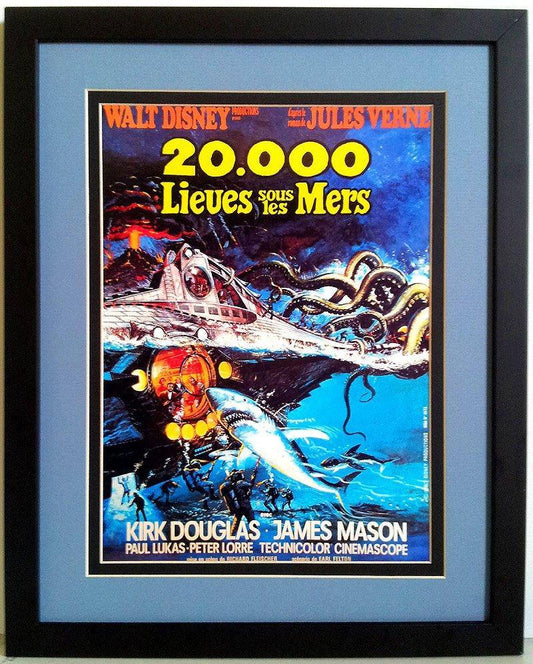 20000 Leagues Under the Sea Framed Movie Poster 12x15