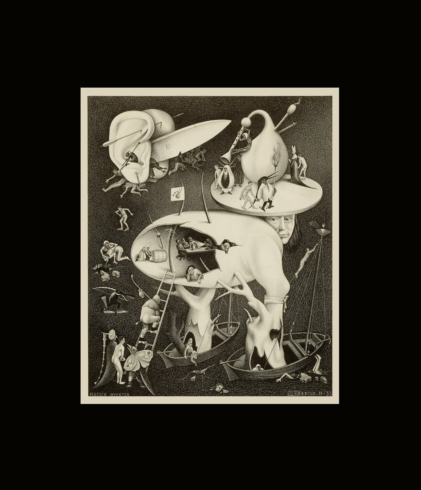 MC Escher Bosch Poster Print