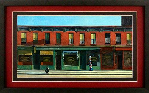 7th Avenue Shops by Edward Hopper Finest Quality Framed Art Print