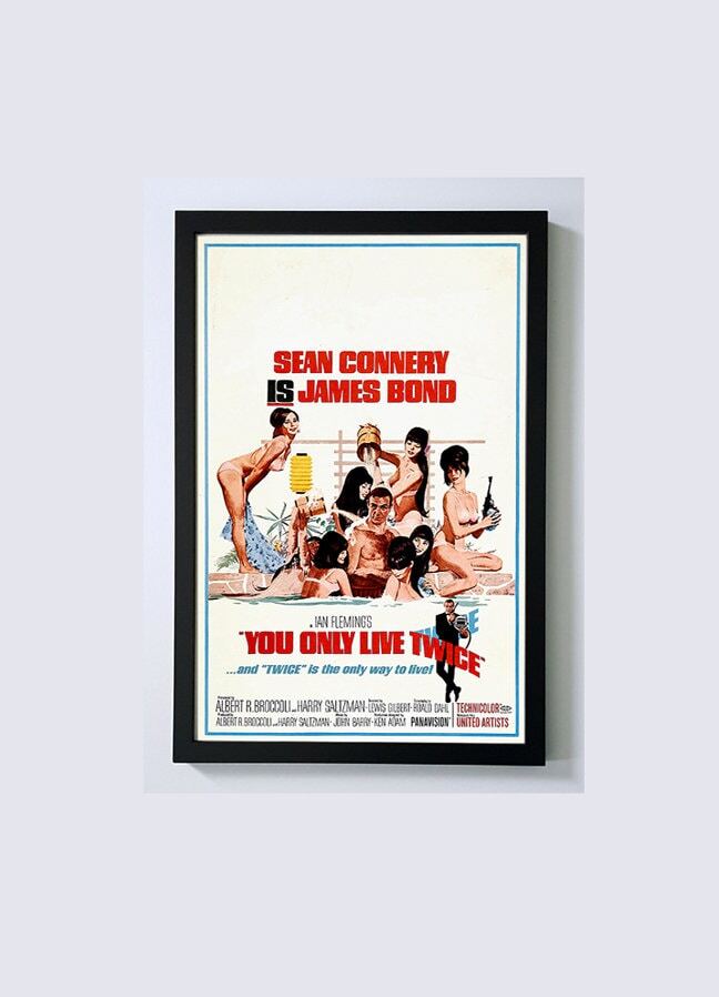 James Bond You Only Live Twice Custom Framed Movie Poster – James Bond Poster