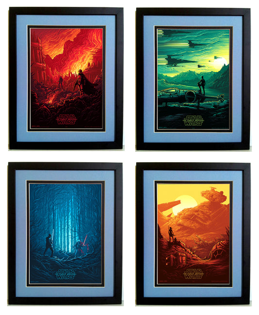  Star Wars Posters The Force Awakens Imax set Finest Quality Custom Framing