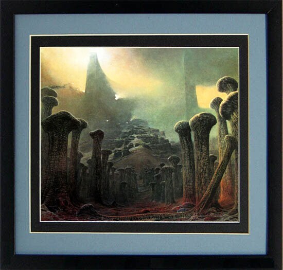 Beksinski Poster Surreal Art Bridge of Bones