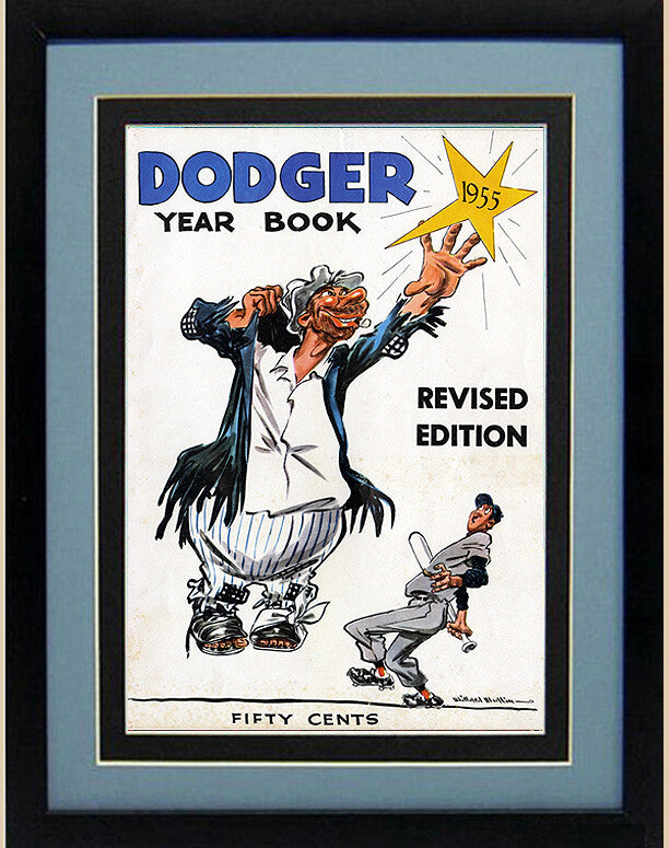 Brooklyn Dodgers Poster 1955 Framed 