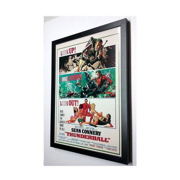 James Bond – Thunderball Movie Poster, 007 Spy Film Art